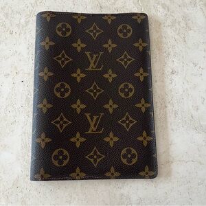 Louis Vuitton Monogram Agenda Bureau Note Cover - Brown & Gold